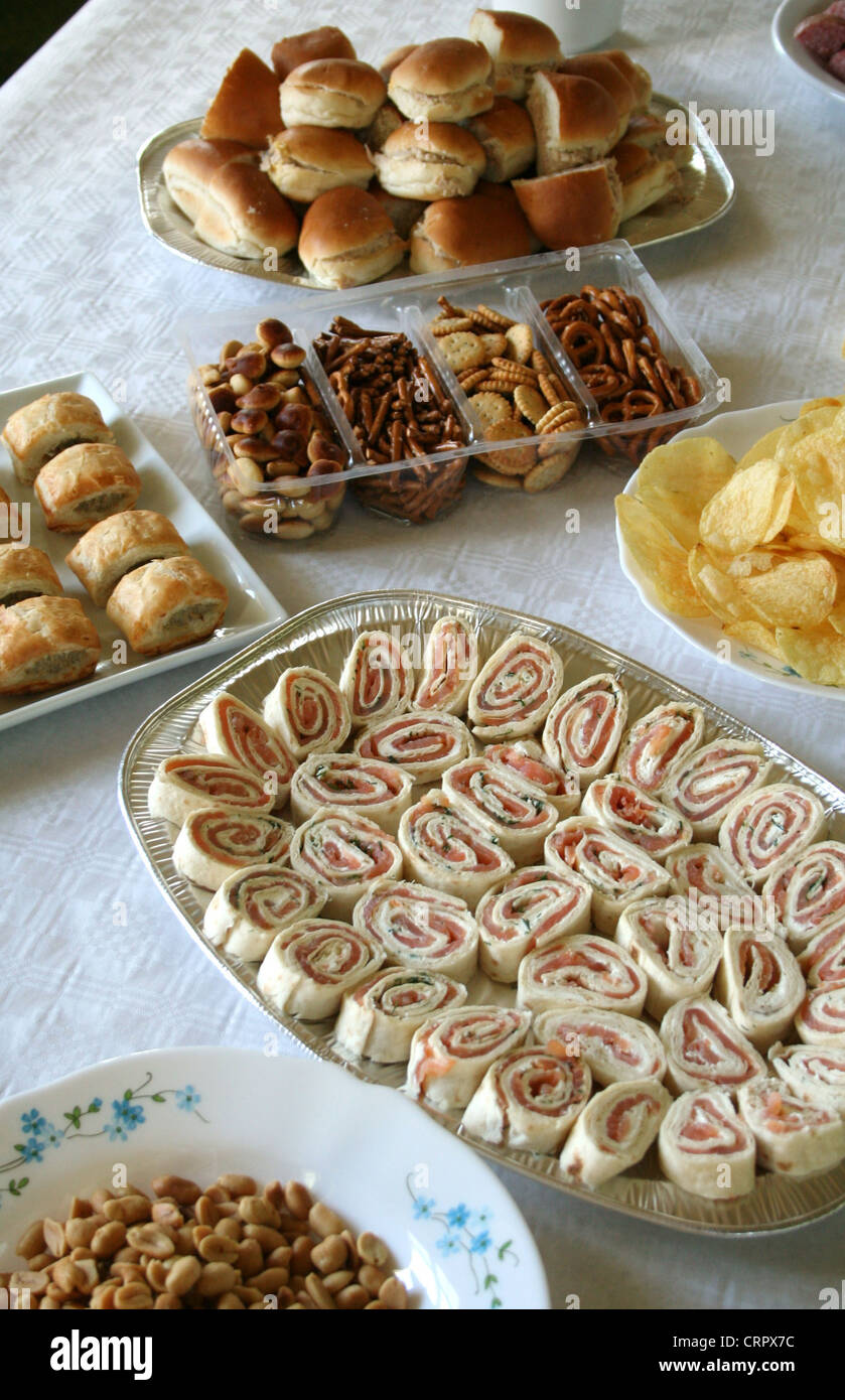 Party Essen Stockfoto