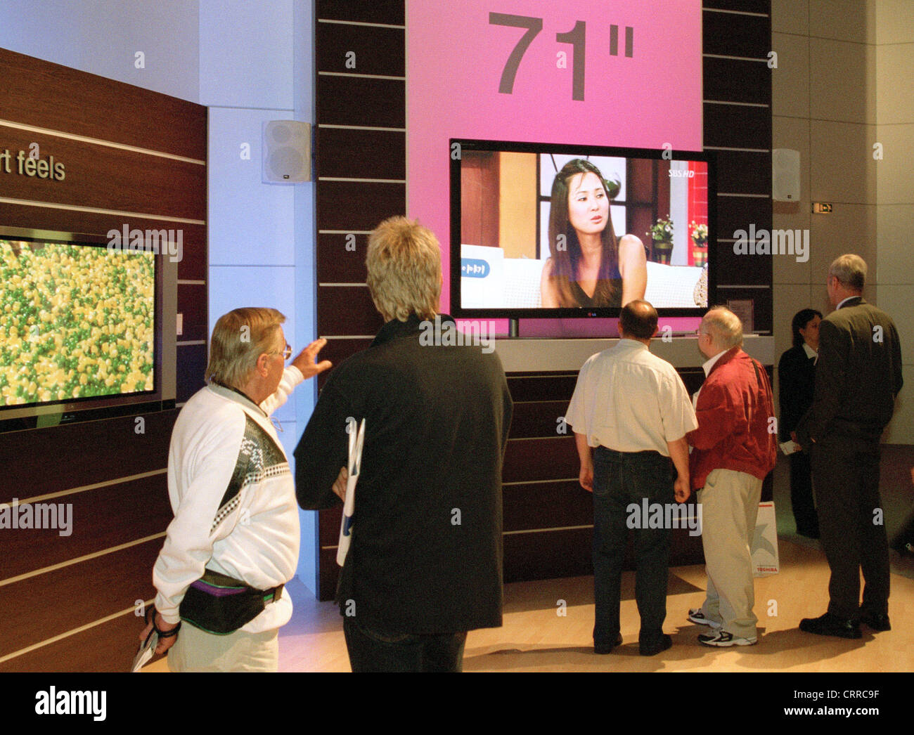 Die weltweit größte Plasma-Bildschirm von LG Electronics Stockfoto