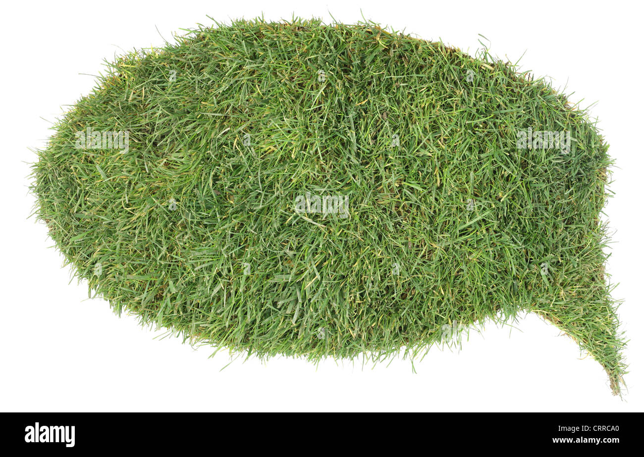 Denken grün Konzept Isolated on White Background Stockfoto