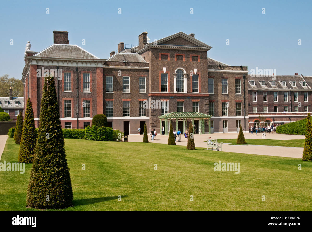 Das neue Umgestaltung der Eingang und Garten im Kensington Palace. Stockfoto