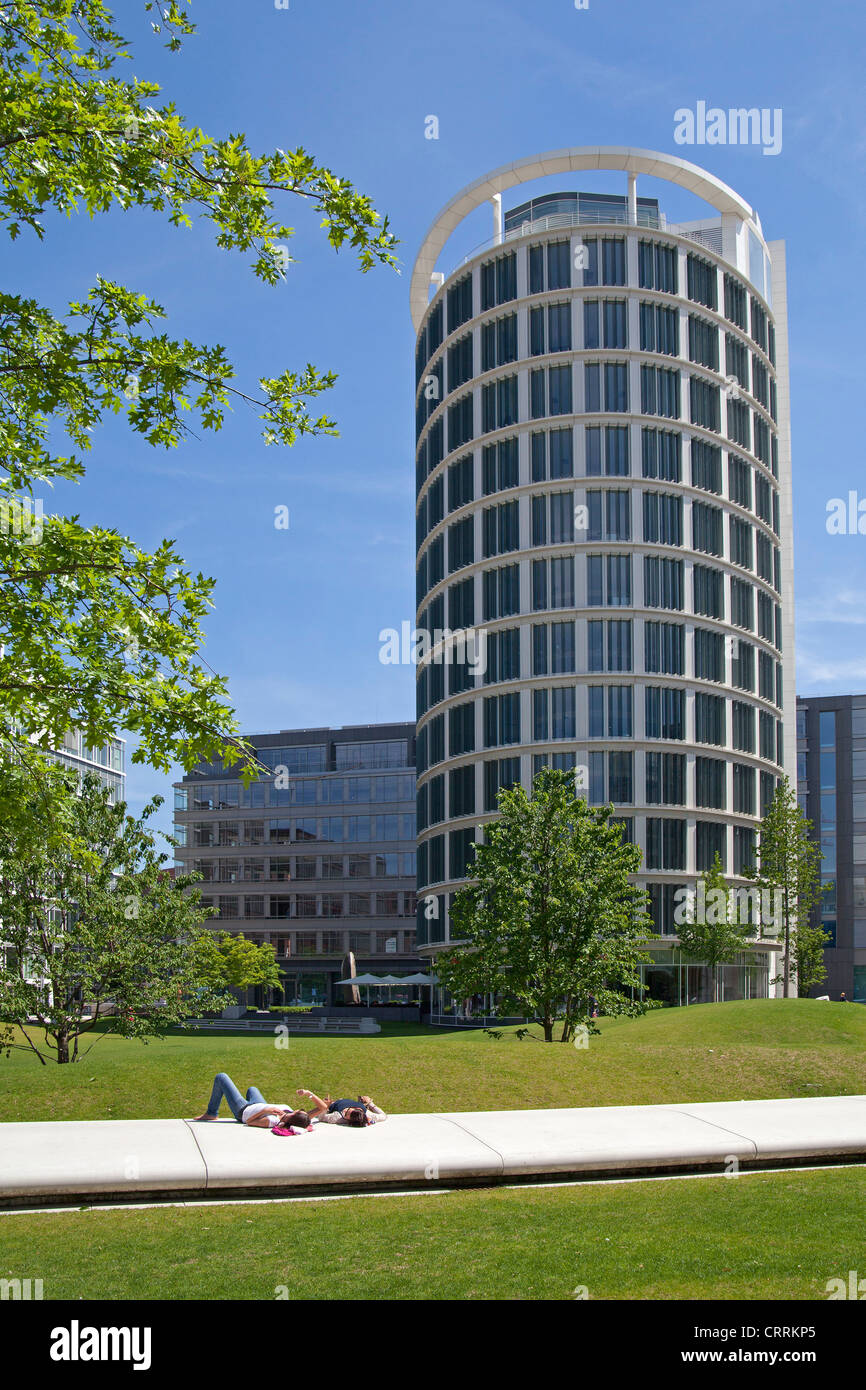 Turm, Sandtorpark, Hafen City, Hamburg, Deutschland Stockfoto