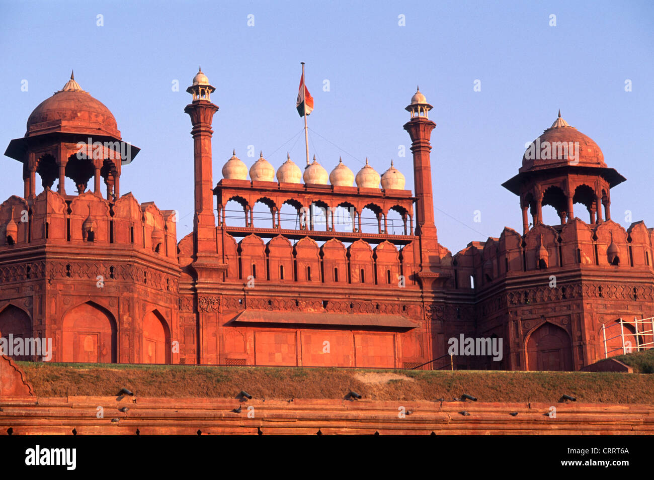 Indien; Delhi, Roten Fort, Lahore Gate, Stockfoto