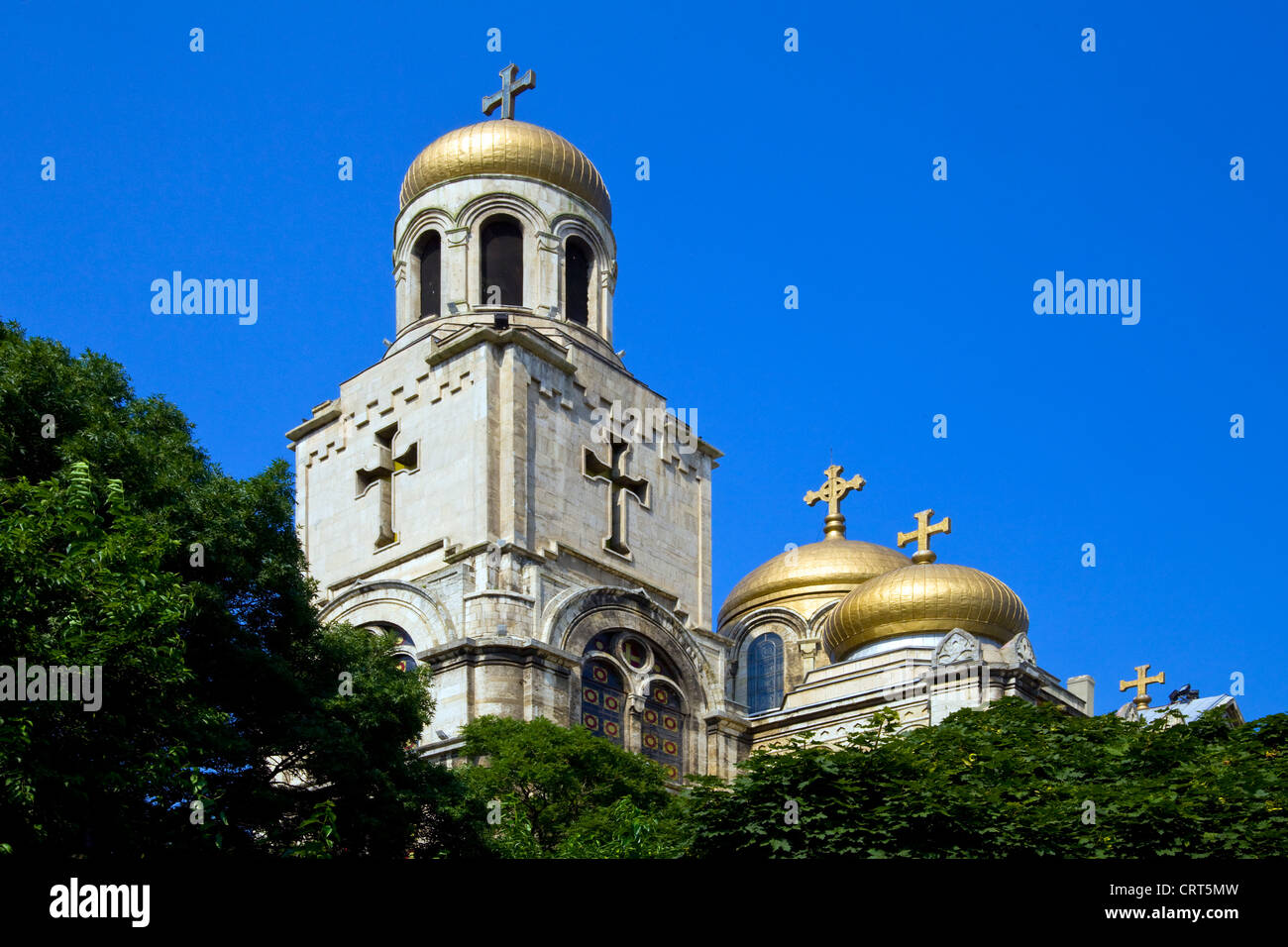 Kathedrale des Dormition des Theotokos (Tod und Auferstehung von Maria, Mutter Jesu) in Varna. Stockfoto