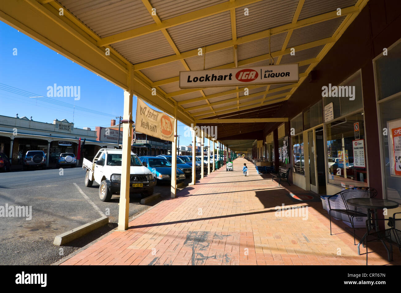 Lockhart, Nick-Namen Historic Town "The Veranda Stadt", New-South.Wales, Australien Stockfoto