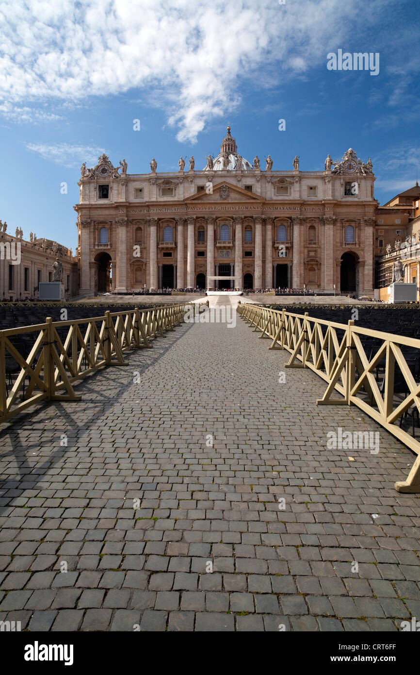 Roma,Lazio,Italy.Vatican Stadt, die Piazza San Pietro. Stockfoto