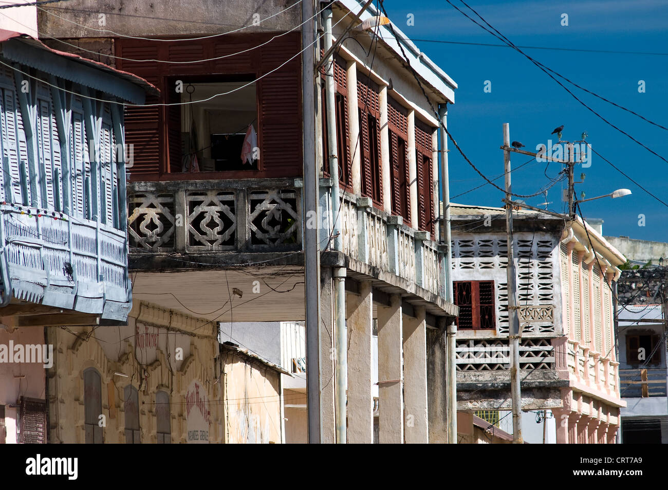 Französische Kolonialarchitektur, Mahajanga, Madagaskar Stockfoto