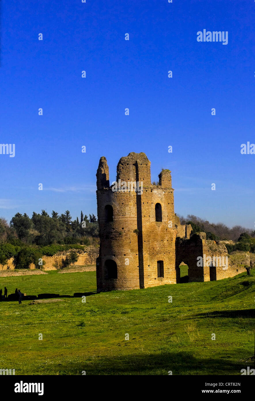 Europa Italien Lazio Rom antike Appia Zirkus Massenzio oder Zirkus Romolo Stockfoto