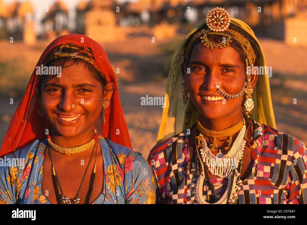 Indien, Rajasthan, Jaisalmer, Rajasthan Frauen, Stockfoto