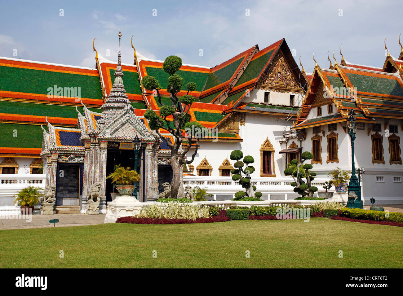 Der Königspalast am großen Palast Komplex, Wat Phra Kaew, Bangkok, Thailand. Stockfoto