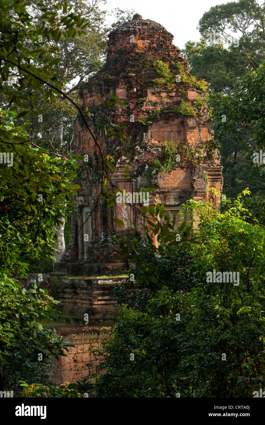 Séh Khang Lech. Ruinen in archäologischen Stätte. Angkor. UNESCO World Heritage Site, Kambodscha, Indochina, Südost-Asien, Stockfoto