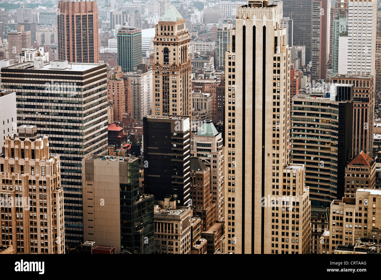 Wolkenkratzer in Manhattan. Midtown Manhattan, New York City, USA. Stockfoto