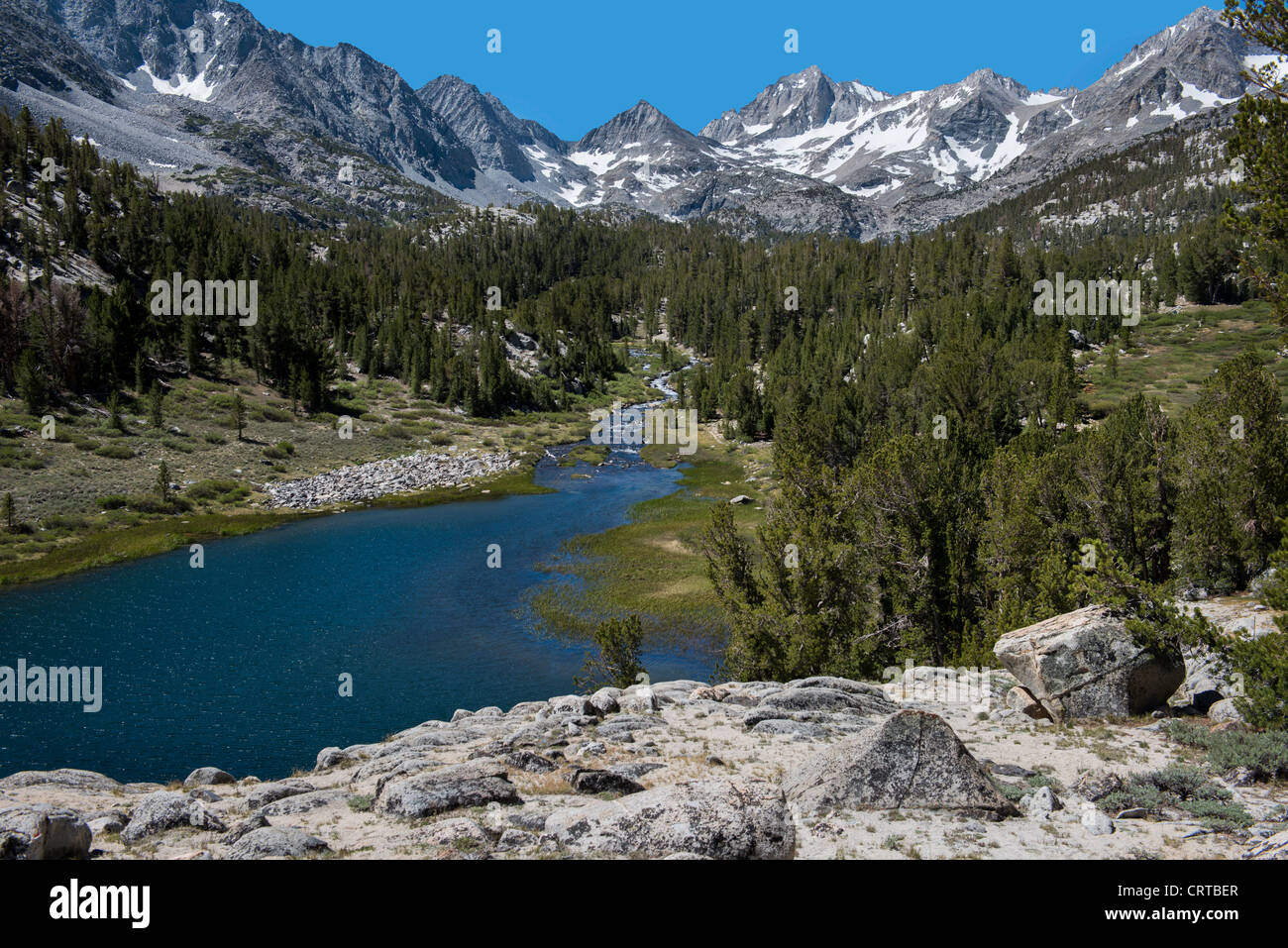Rock Creek Canyon, Bergen der östlichen Sierra Nevada Stockfoto