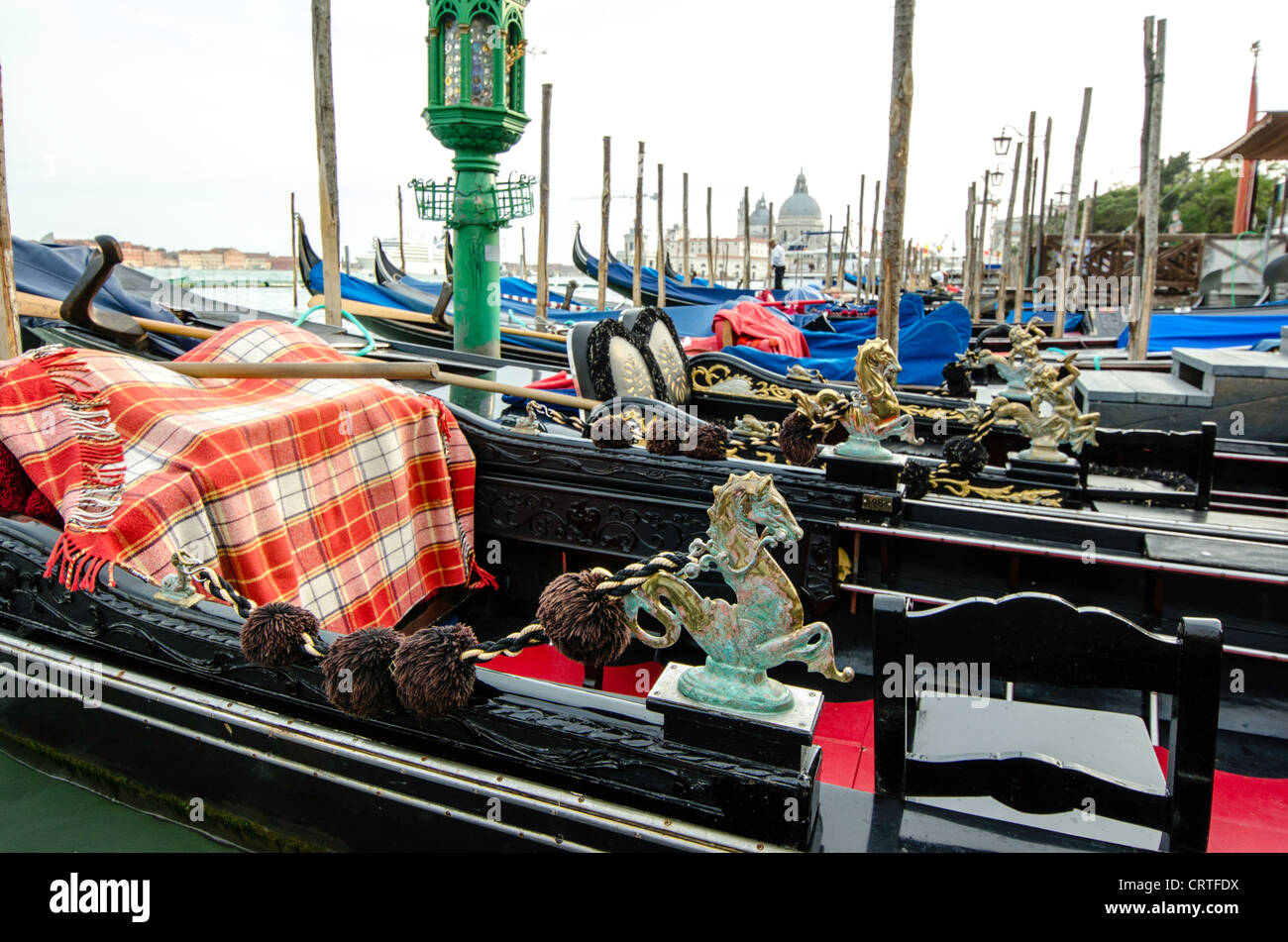 Gondeln Venedig (Venezia) Veneto Italien Europa Stockfoto