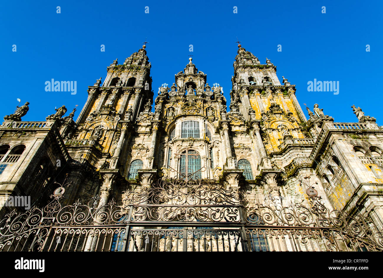 Santiago De Compostela-Kathedrale-Nord-Spanien-Europa Stockfoto
