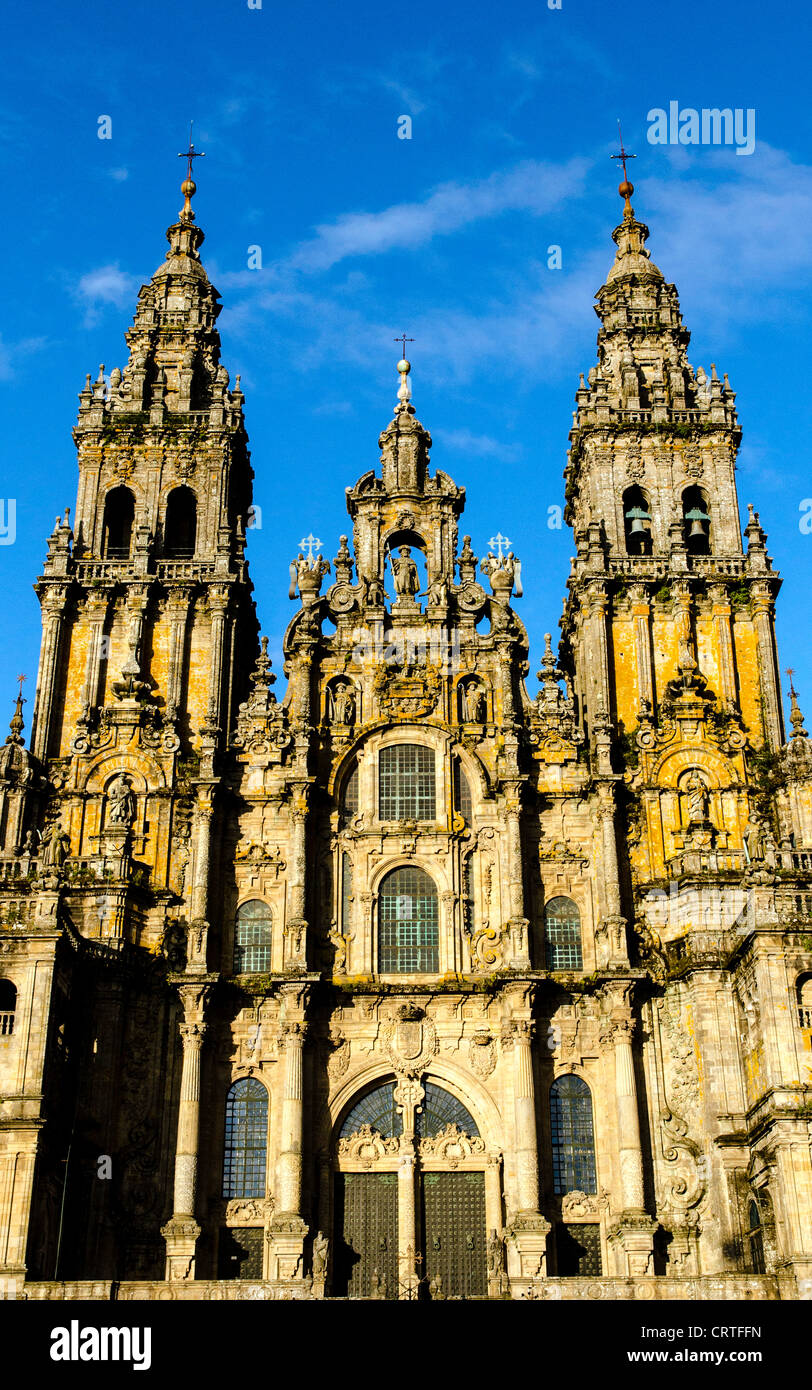 Santiago De Compostela-Kathedrale-Nord-Spanien-Europa Stockfoto