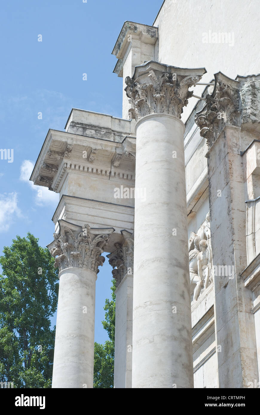 Siegestor in der klassischen griechischen Architektur in München Stockfoto