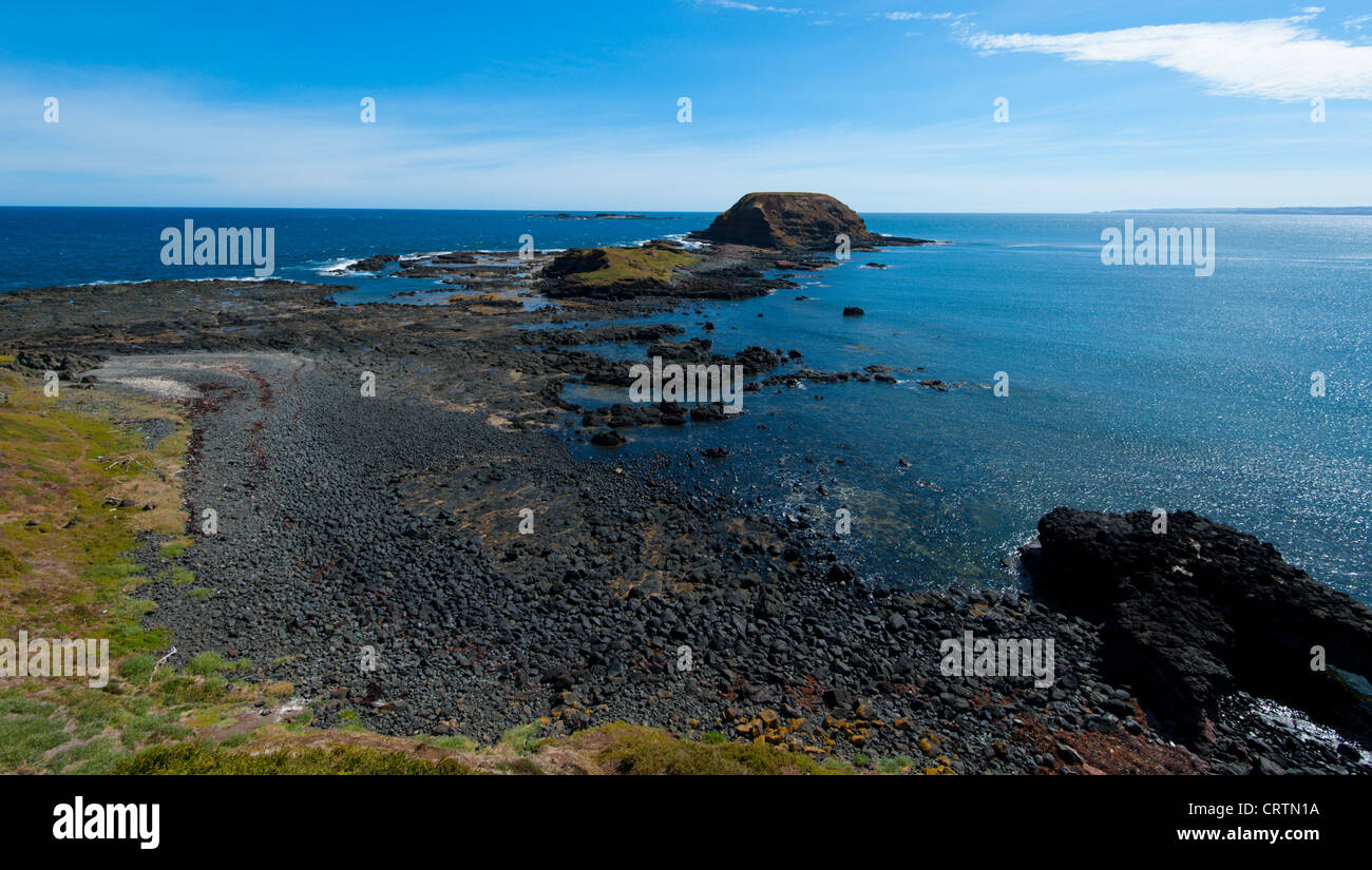 Die Nobbies liegt an der westlichen Spitze von Phillip Island, Victoria, Australien. Stockfoto