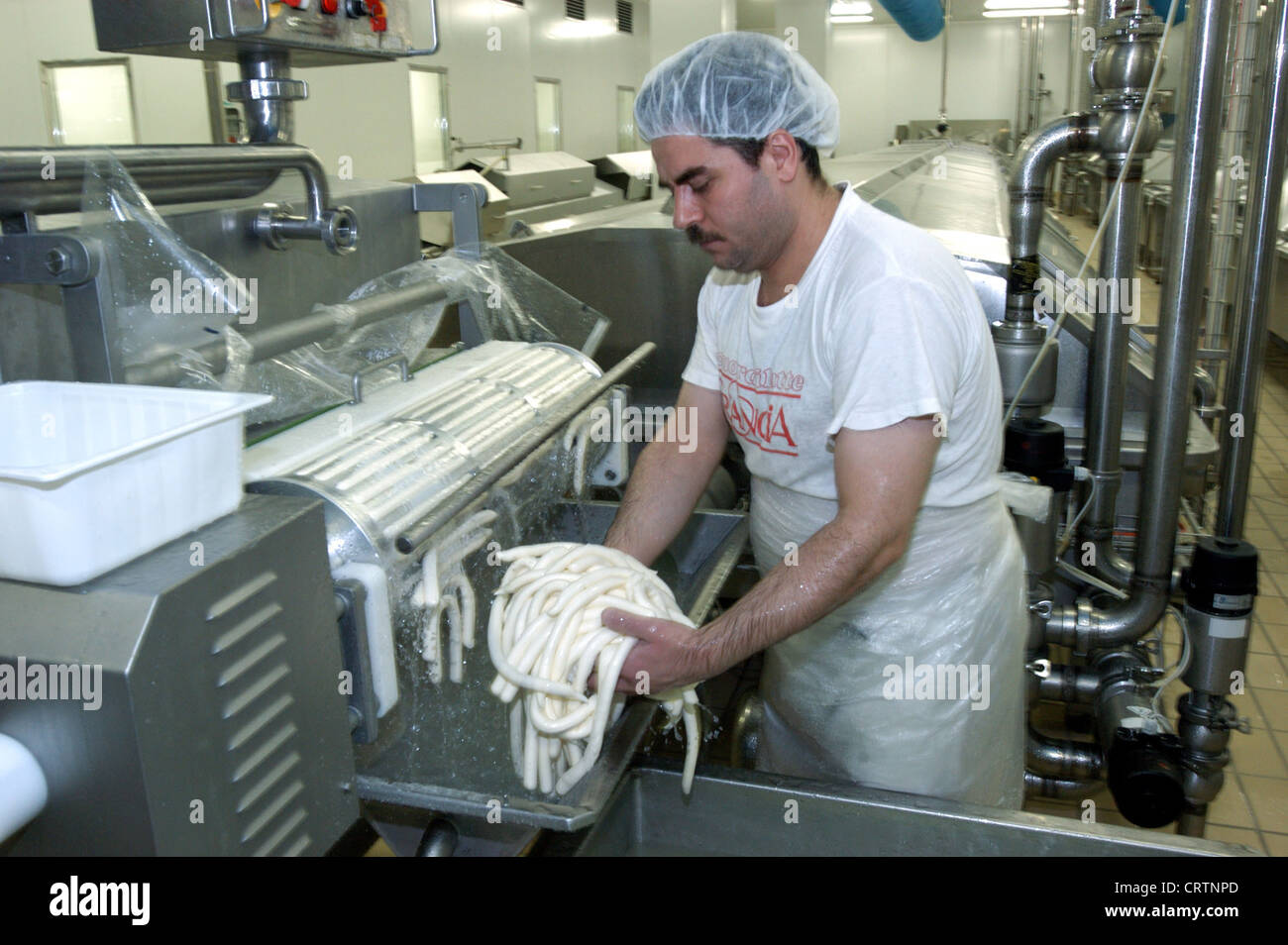 Berlin Mozzarella Produktion In Francia Mozzarella Gmbh Stockfotografie Alamy