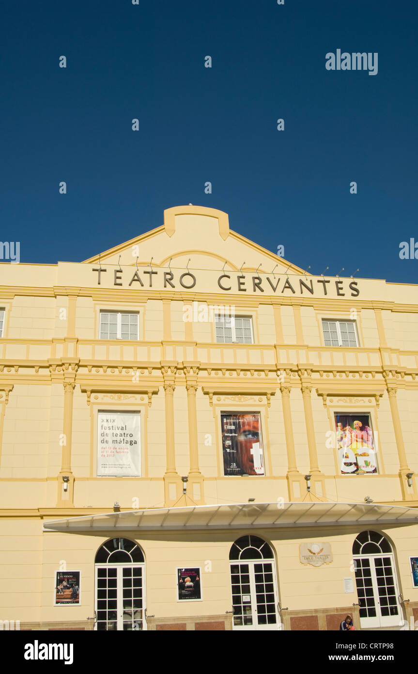 Das Teatro Cervantes in Malaga Spanien Stockfoto