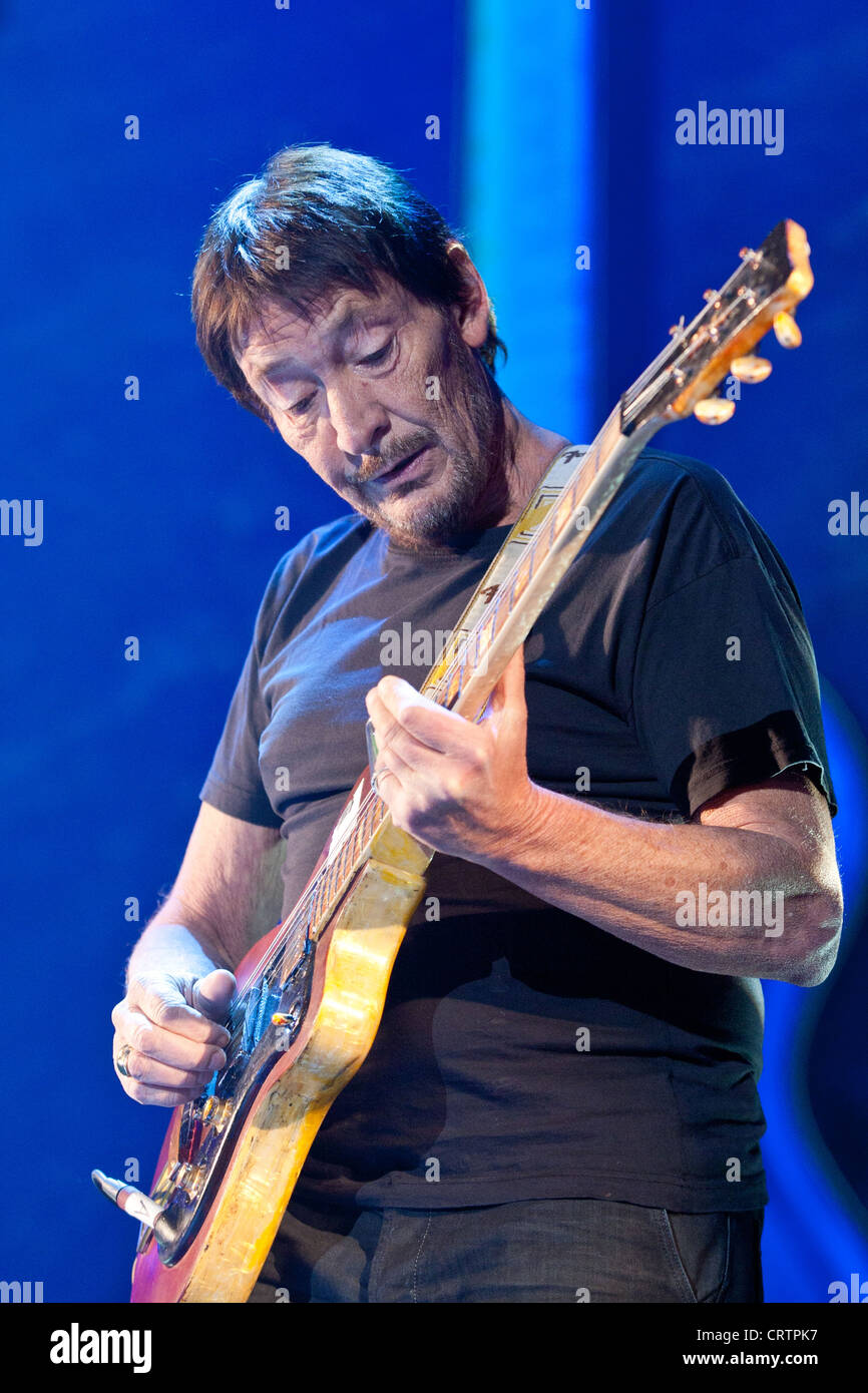 Chris Rea führt bei der Sportarena, Ungarn 02.15.2012. Stockfoto