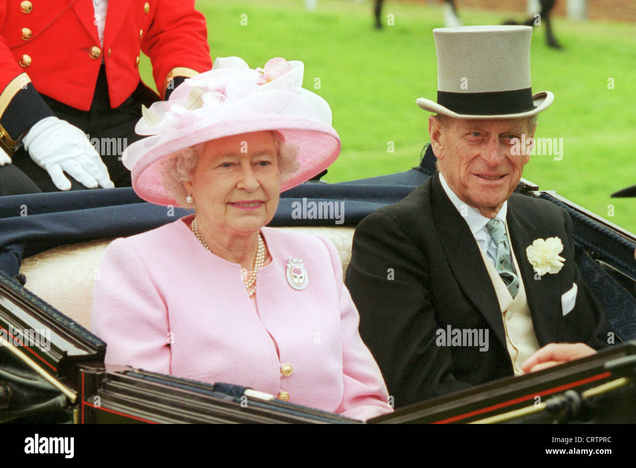 Ihre Königliche Hoheit Queen Elizabeth und Prinz Philip im portrait Stockfoto