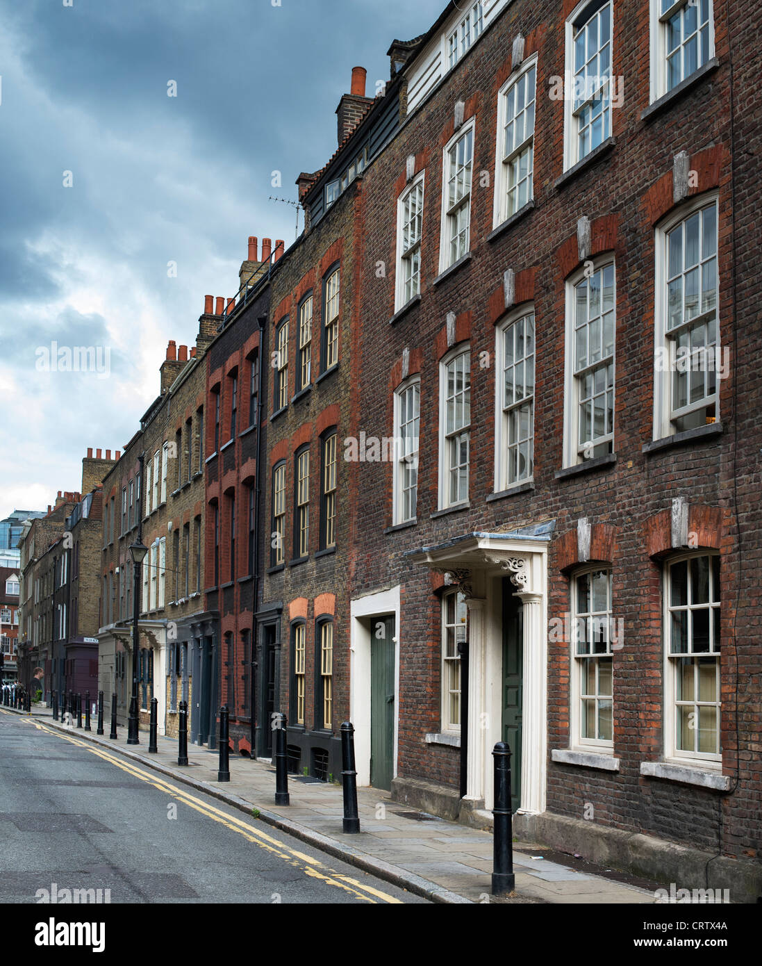 Fournier Street, viktorianisches Haus, Spitalfields, Tower Hamlets, East End. London. England Stockfoto