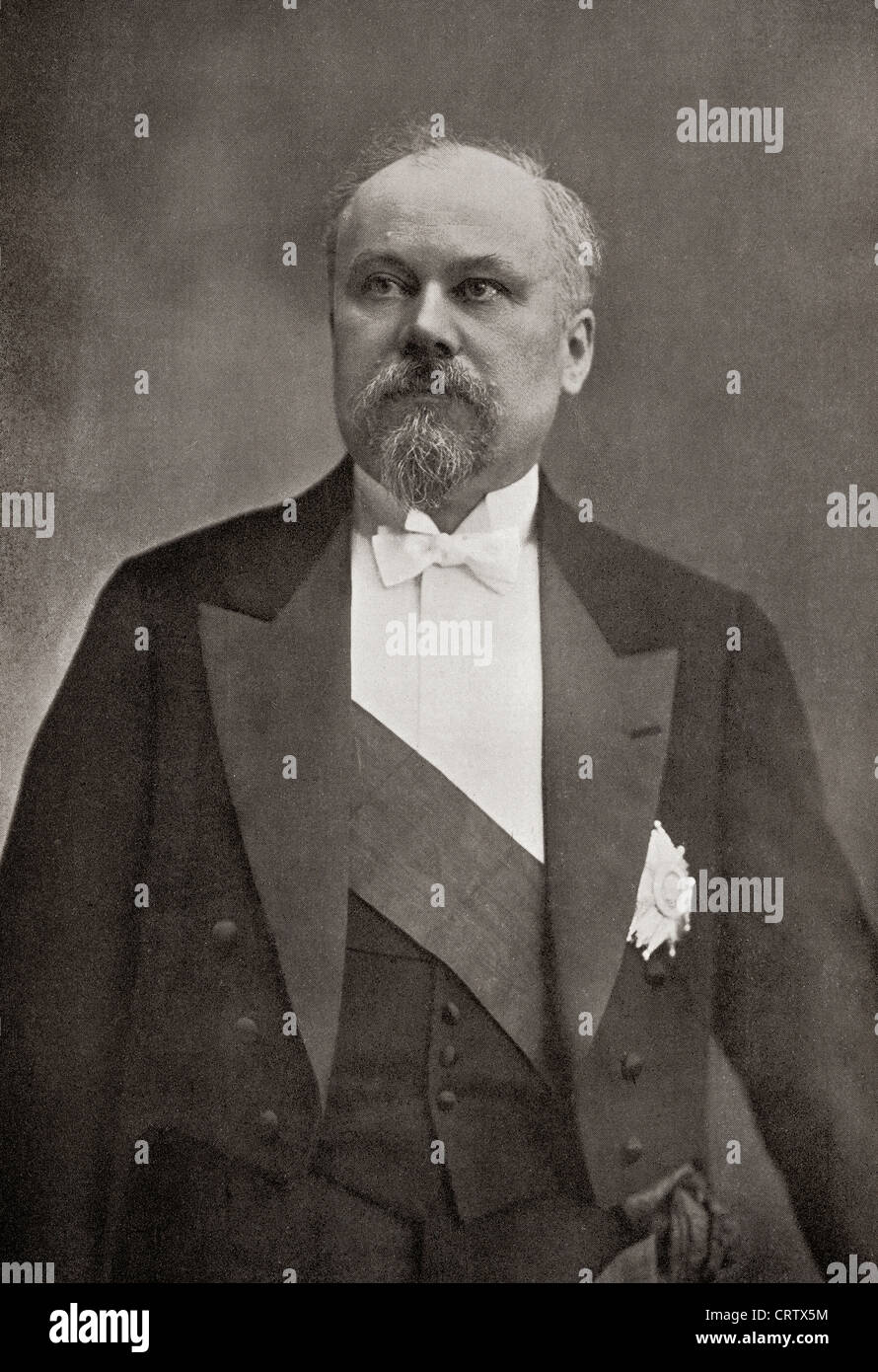 Raymond Poincaré, 1860 – 1934. Französischer Staatsmann und fünf Mal Premierminister von Frankreich. Aus dem Jahr 1914 illustriert. Stockfoto