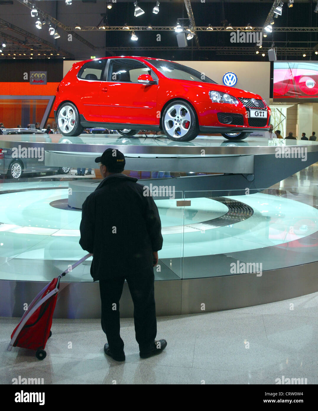 VW Golf 5, der ESSEN MOTOR SHOW Stockfoto