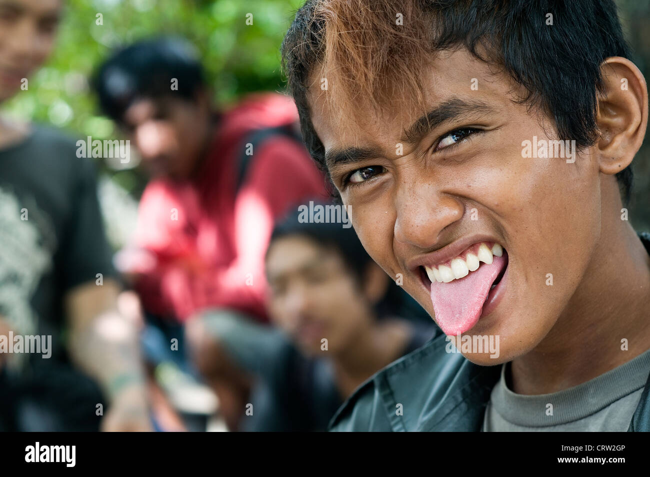 Punks, Banjarmasin, Kalimantan, Indonesien Stockfoto