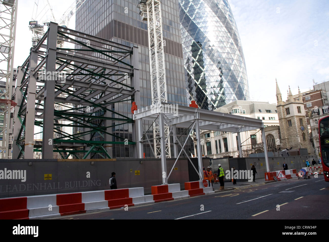 Der Pinnacle-Baustelle Stockfoto