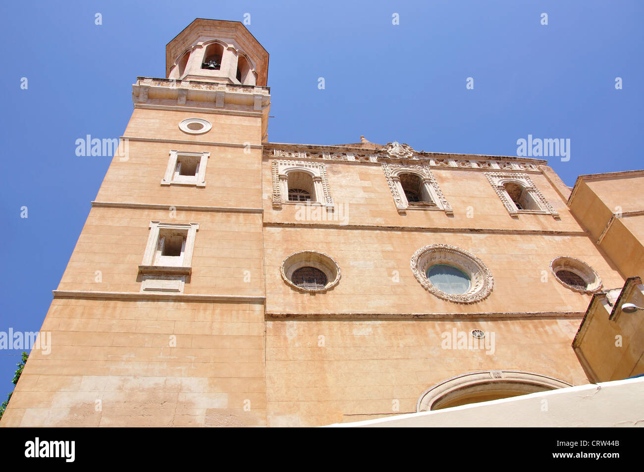 Kirche Santa Maria, Plaça de s'Esplanada, Mahón, Menorca, Balearen, Spanien Stockfoto
