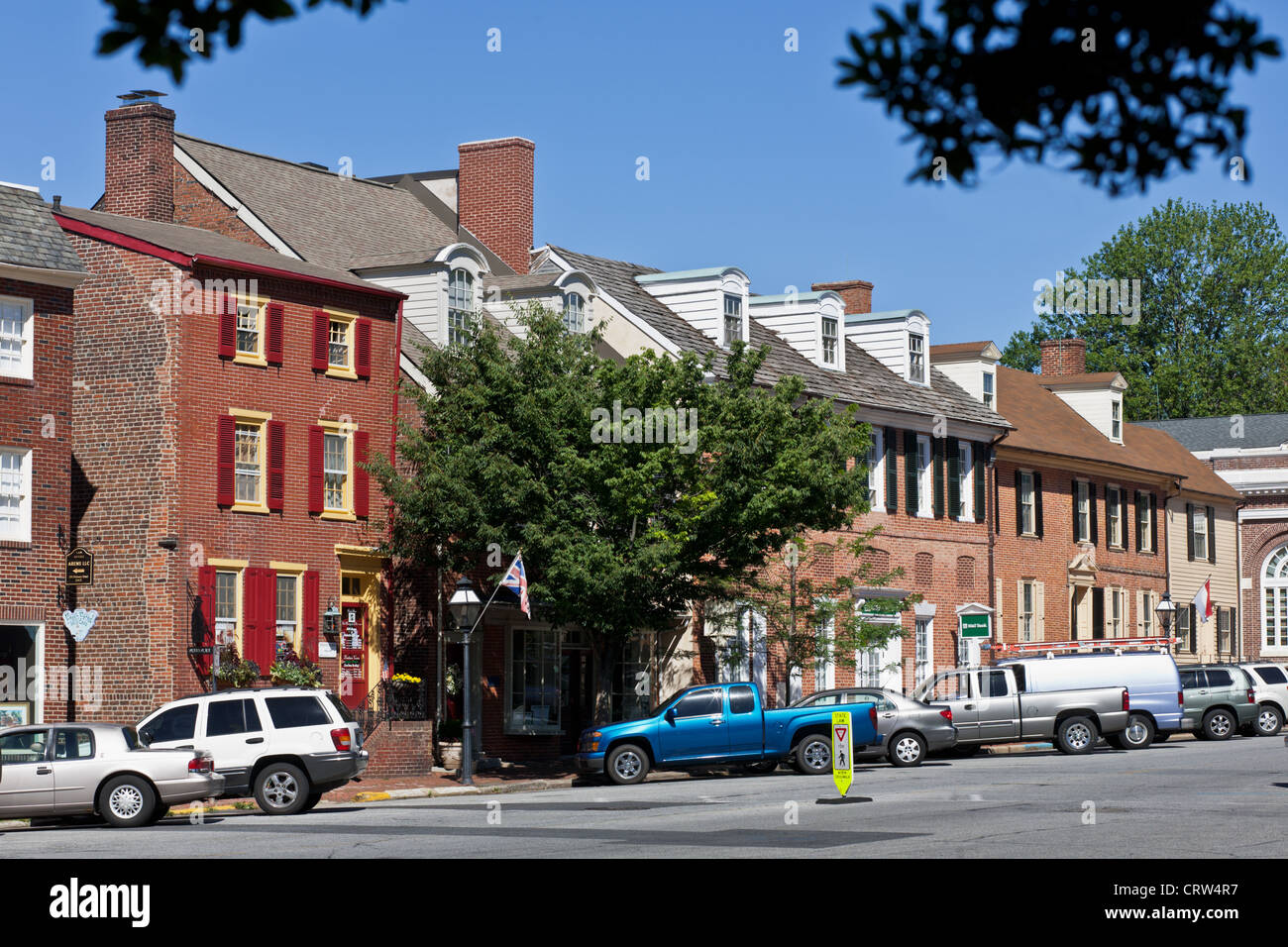 Historischen Delaware Street, New Castle, Delaware Stockfoto