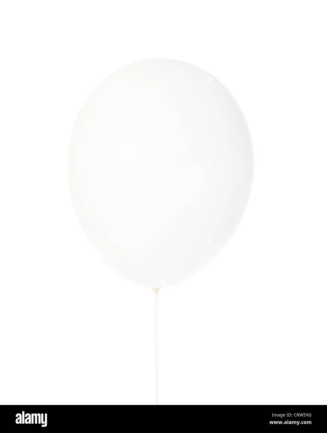 Bild eines weißen Ballons Stockfoto
