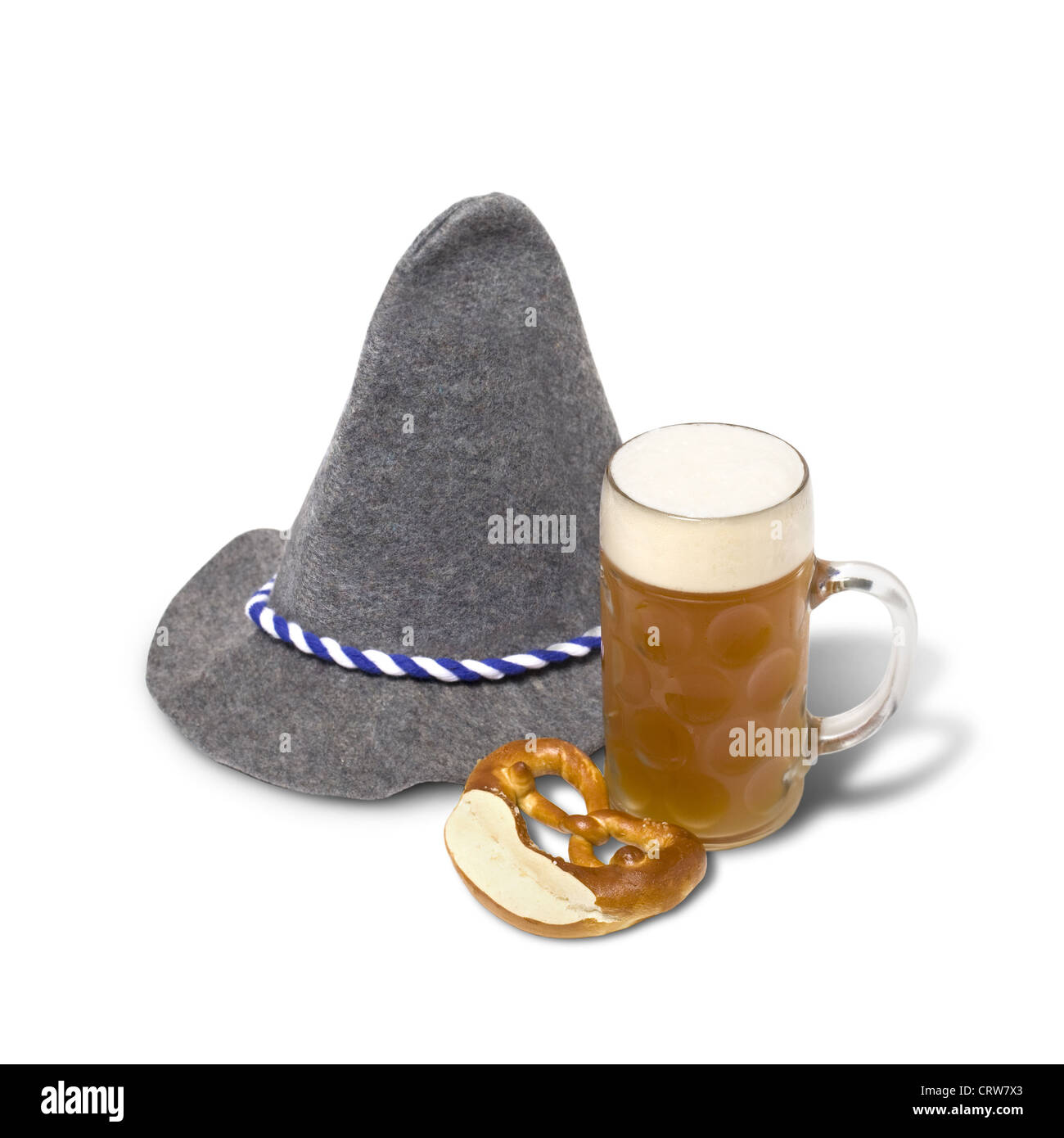 Bayerische Oktoberfest Bierglas Stockfoto