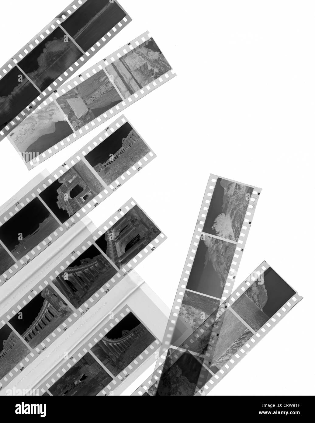 Schwarz-weiß-negativ-film Stockfoto Schwarz-weiß-negativ-film Stockfoto