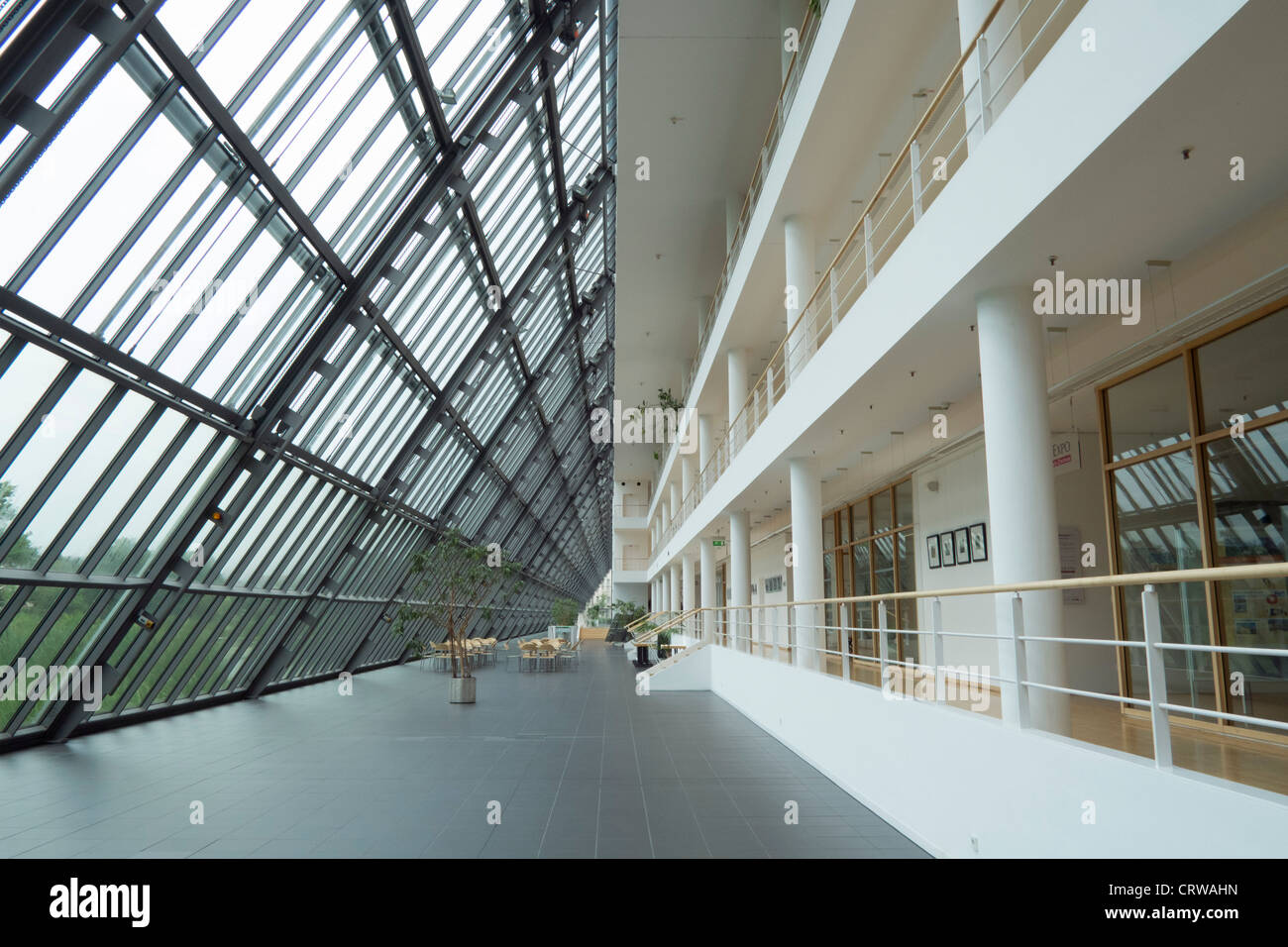 Innere des Science Park Gebäude in Gelsenkirchen in Deutschland Stockfoto