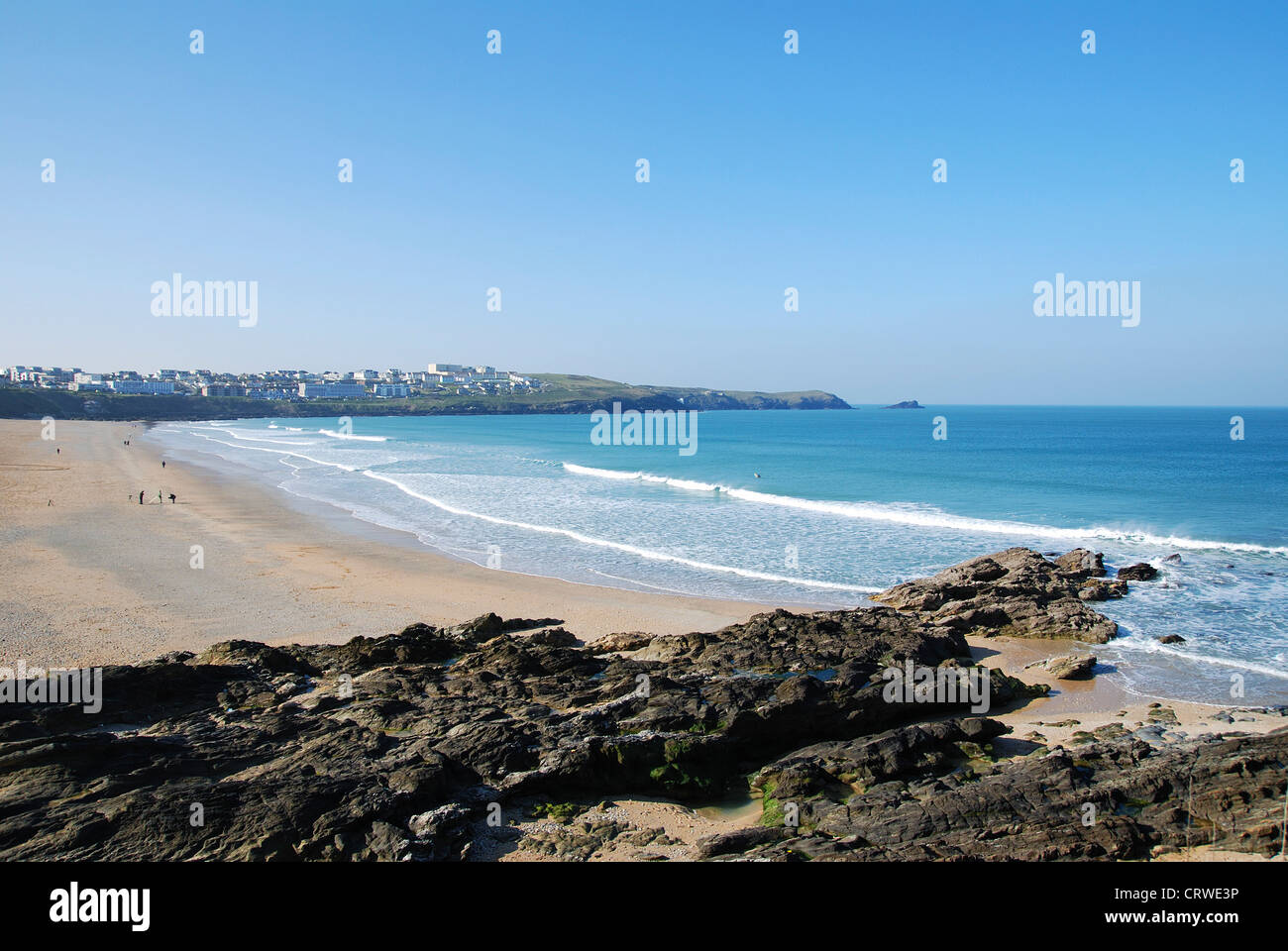 Fistral Strand in Newquay, Cornwall, UK Stockfoto