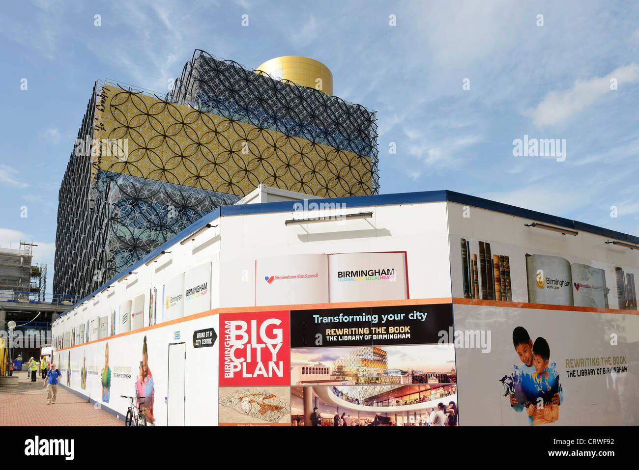Die neue Library of Birmingham derzeit im Bau UK Stockfoto
