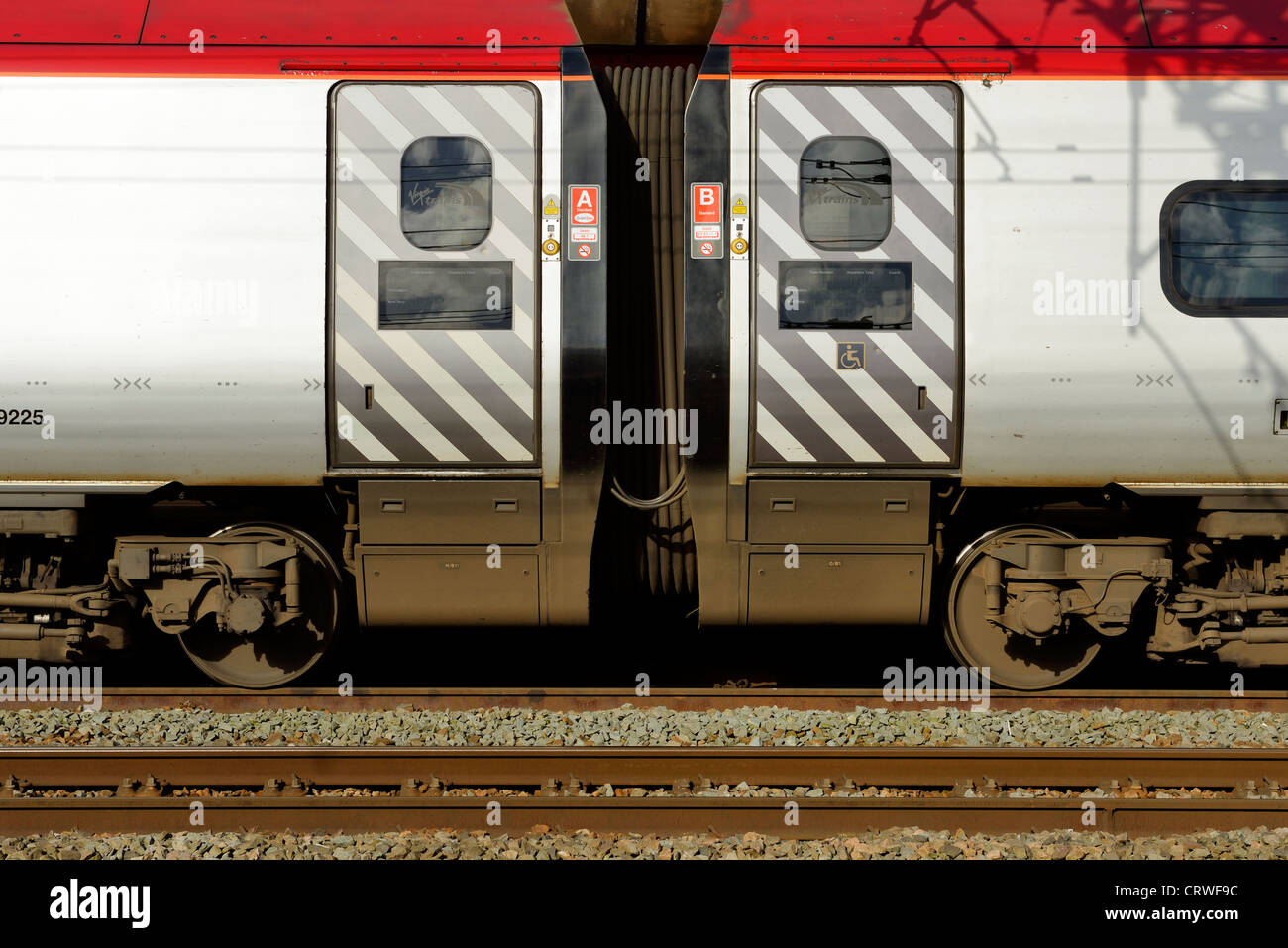Natives Pendolino-Waggons Stockfoto