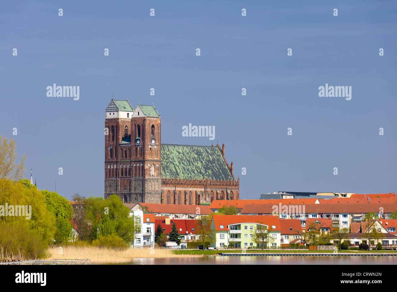 Kirche in Prenzlau, HDR-Bild Stockfoto