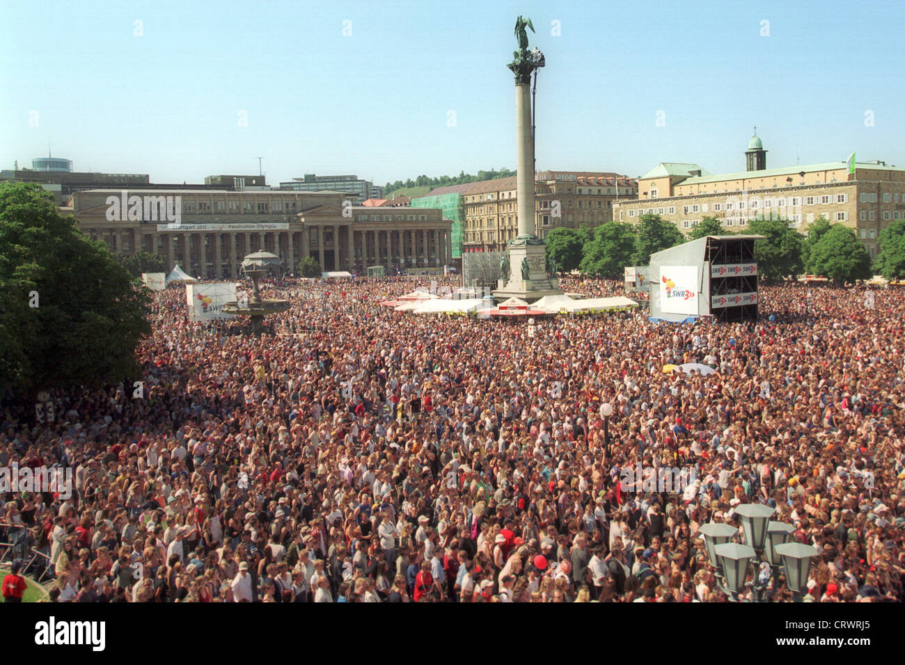 Publikum bei einem Konzert Stockfoto