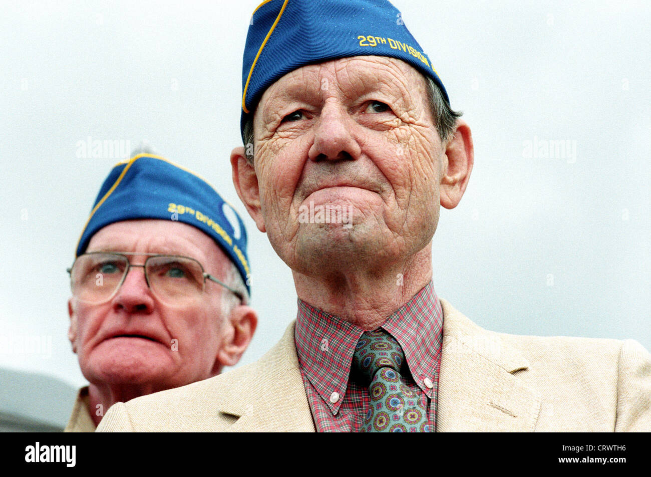 Veteranen zum 50. Jahrestag der Landung in der Normandie Stockfoto