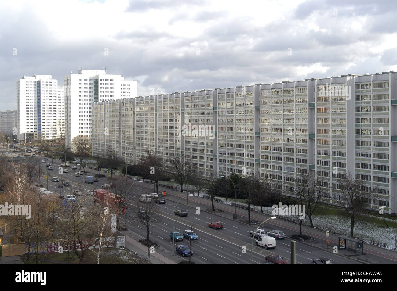 Stadtbild: Bewohnt in Lichtenberg Stockfoto