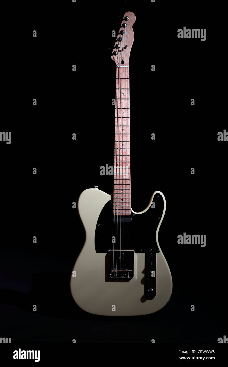 Fender Telecaster Vintage White e-Gitarre Stockfoto