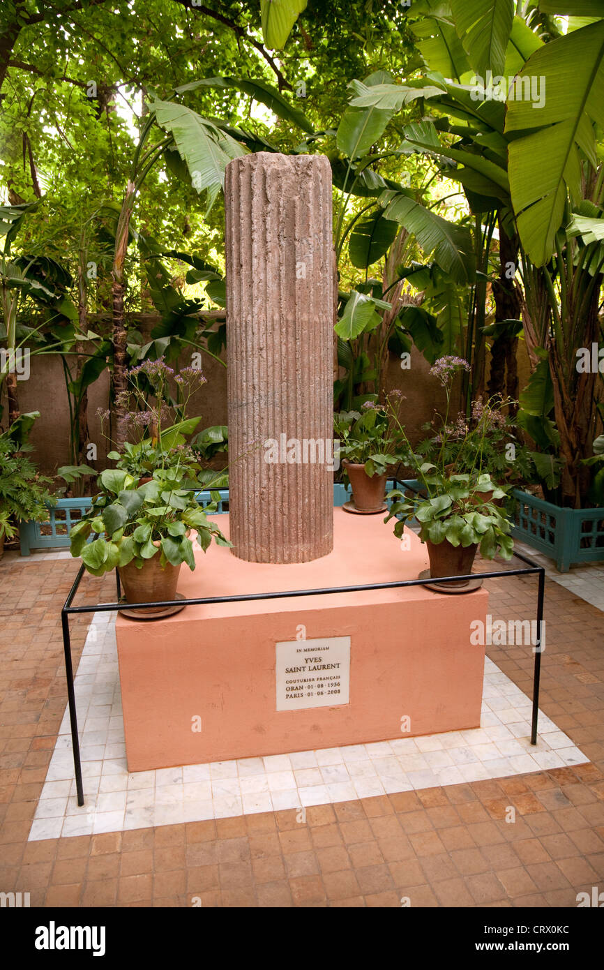 Das Denkmal von Yves Saint Laurent, Majorelle Garten, Marrakesch