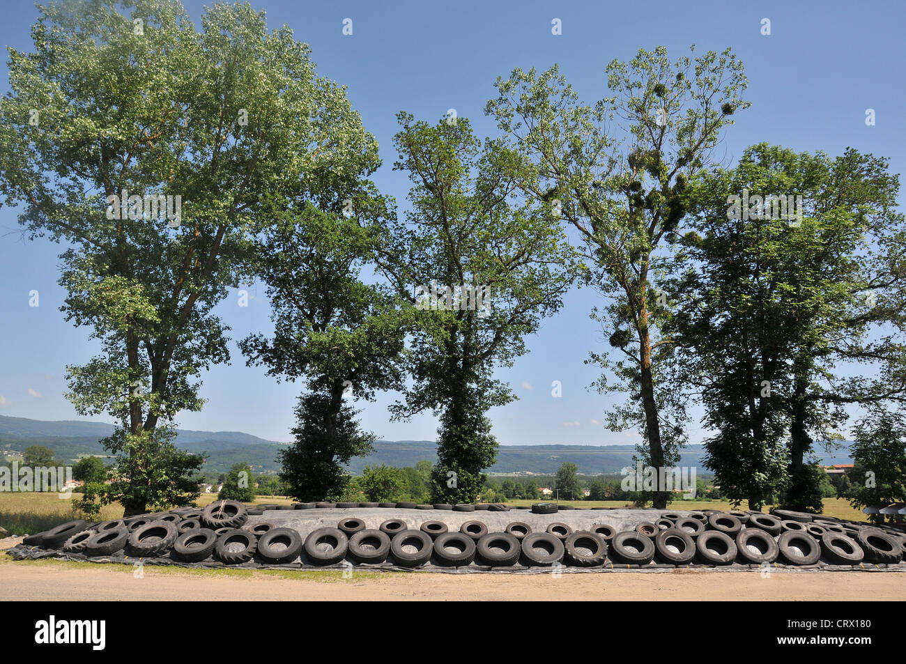 Silo in Livradois schlicht Auvergne Frankreich Stockfoto