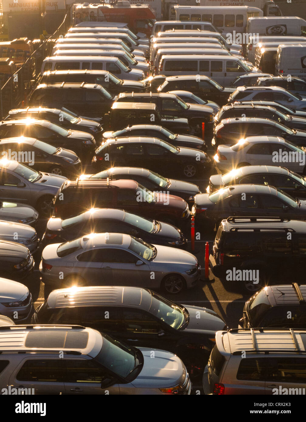 Parkplatz in New York City Stockfoto