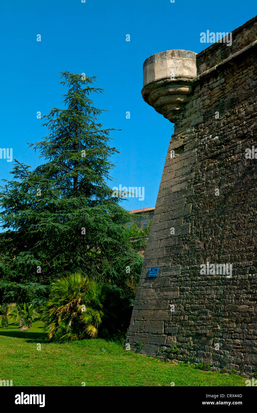 Alte Stadtmauer, Montpellier, Herault, Languedoc-Roussillon, Frankreich Stockfoto