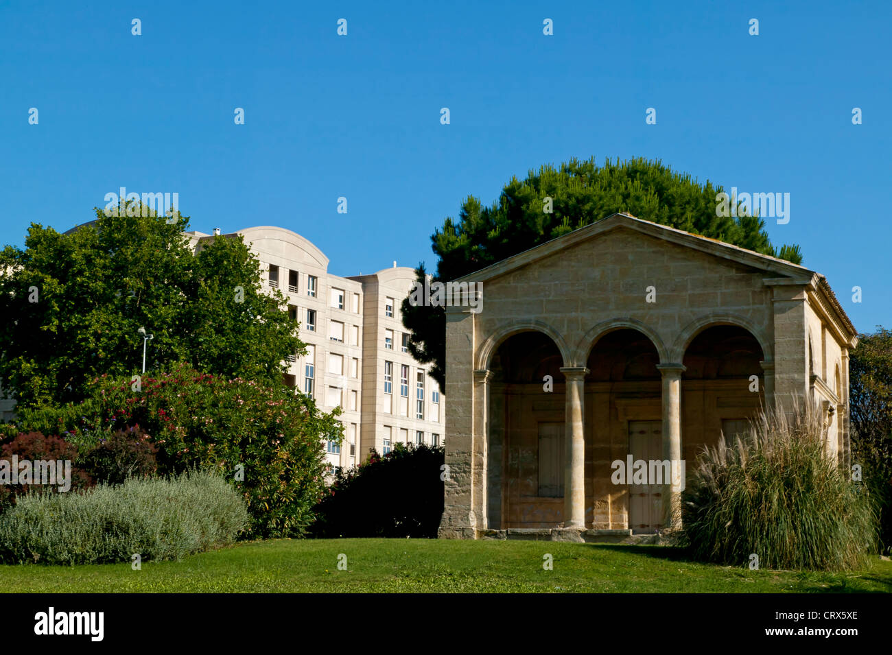 Platzieren Sie Christophe Colomb, Montpellier, Herault, Languedoc-Roussillon, Frankreich Stockfoto