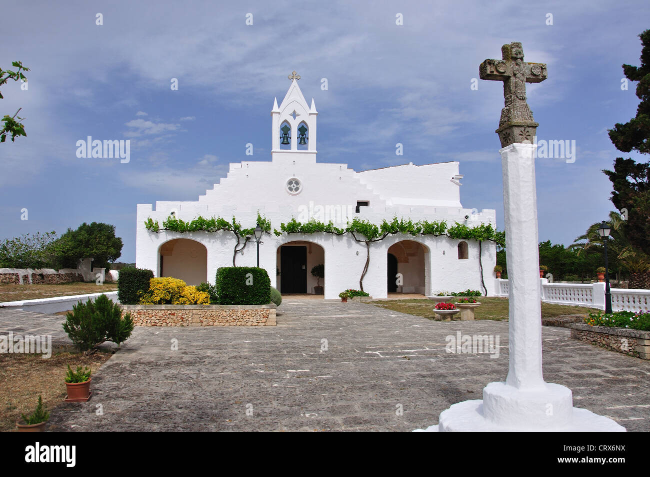 Ermita de Sant Joan de Missa, in der Nähe von Ciutadella Menorca, Balearen, Spanien Stockfoto